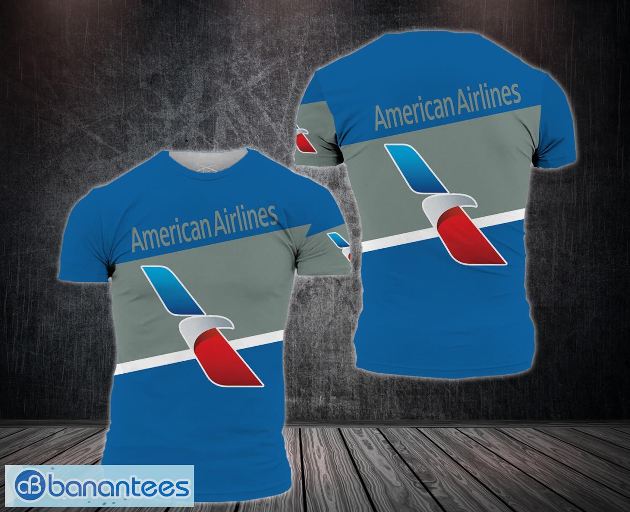 3d all over printed american airlines 3d t shirt gift image 3D All Over Printed American Airlines 3D T-Shirt Gift Product Photo 1