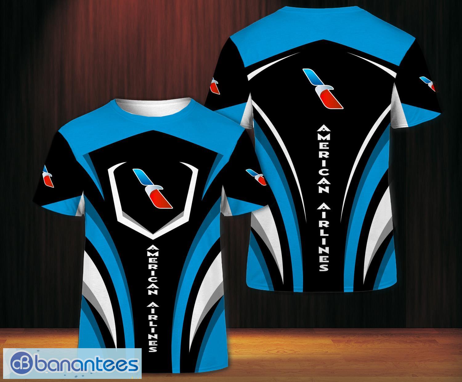 3d all over printed american airlines team 3d t shirt image 3D All Over Printed american airlines Team 3D T-Shirt Product Photo 1
