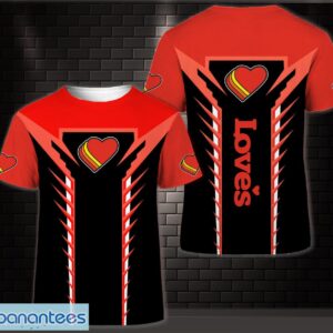 3D All Over Printed love's Team 3D T-Shirt Product Photo 1