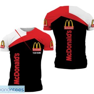 3D All Over Printed mcdonald's 3D T-Shirt All Printed Custom Name Product Photo 1