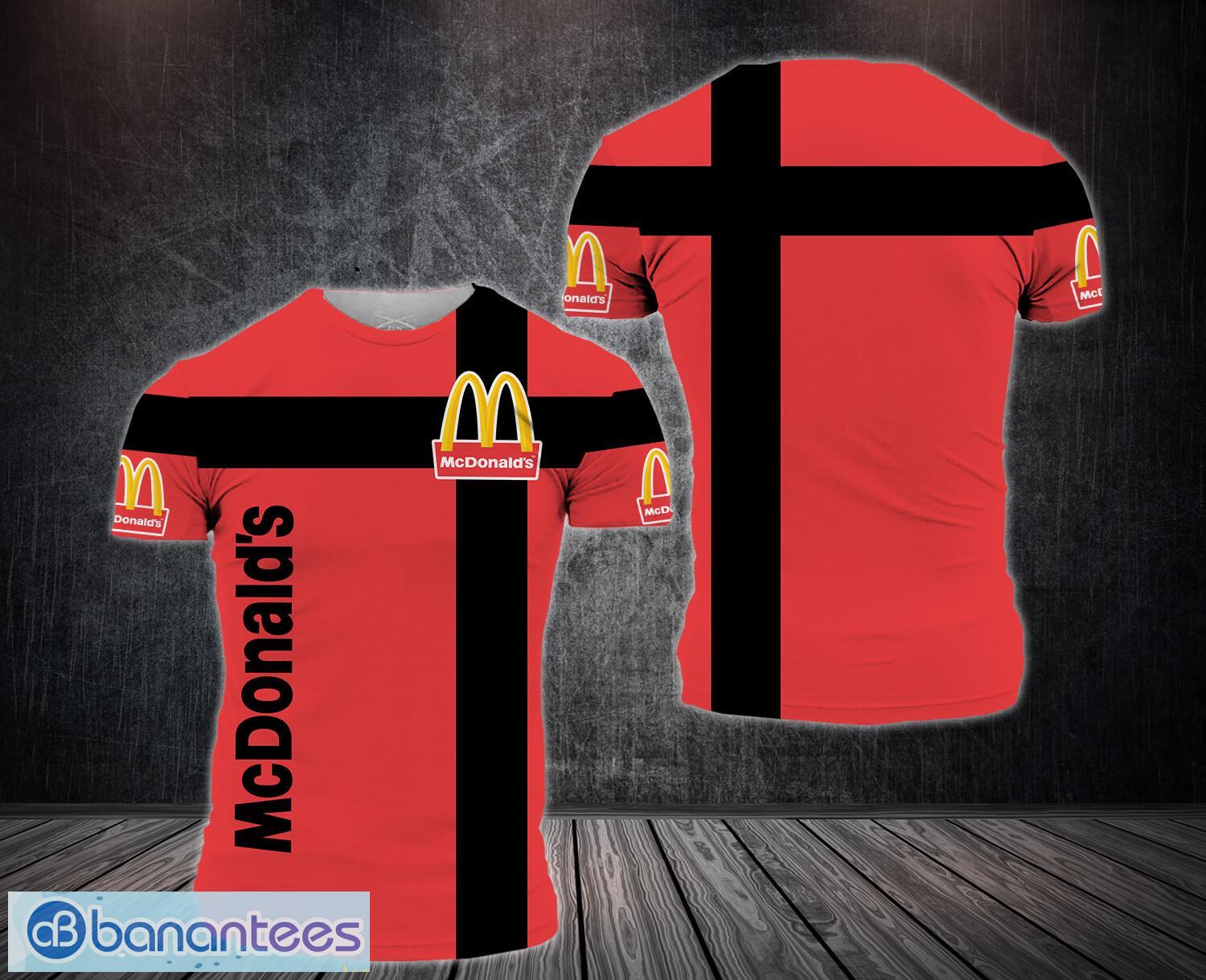 3d all over printed mcdonalds aop 3d t shirt for men and women image 3D All Over Printed mcdonald's AOP 3D T shirt For Men And Women Product Photo