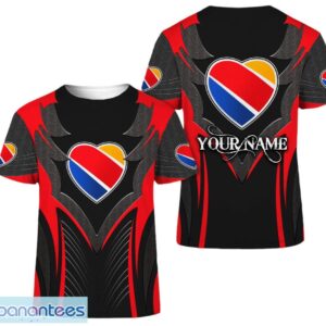 3D All Over Printed Southwest Airlines 3D T-Shirt Unisex Shirt Product Photo 1