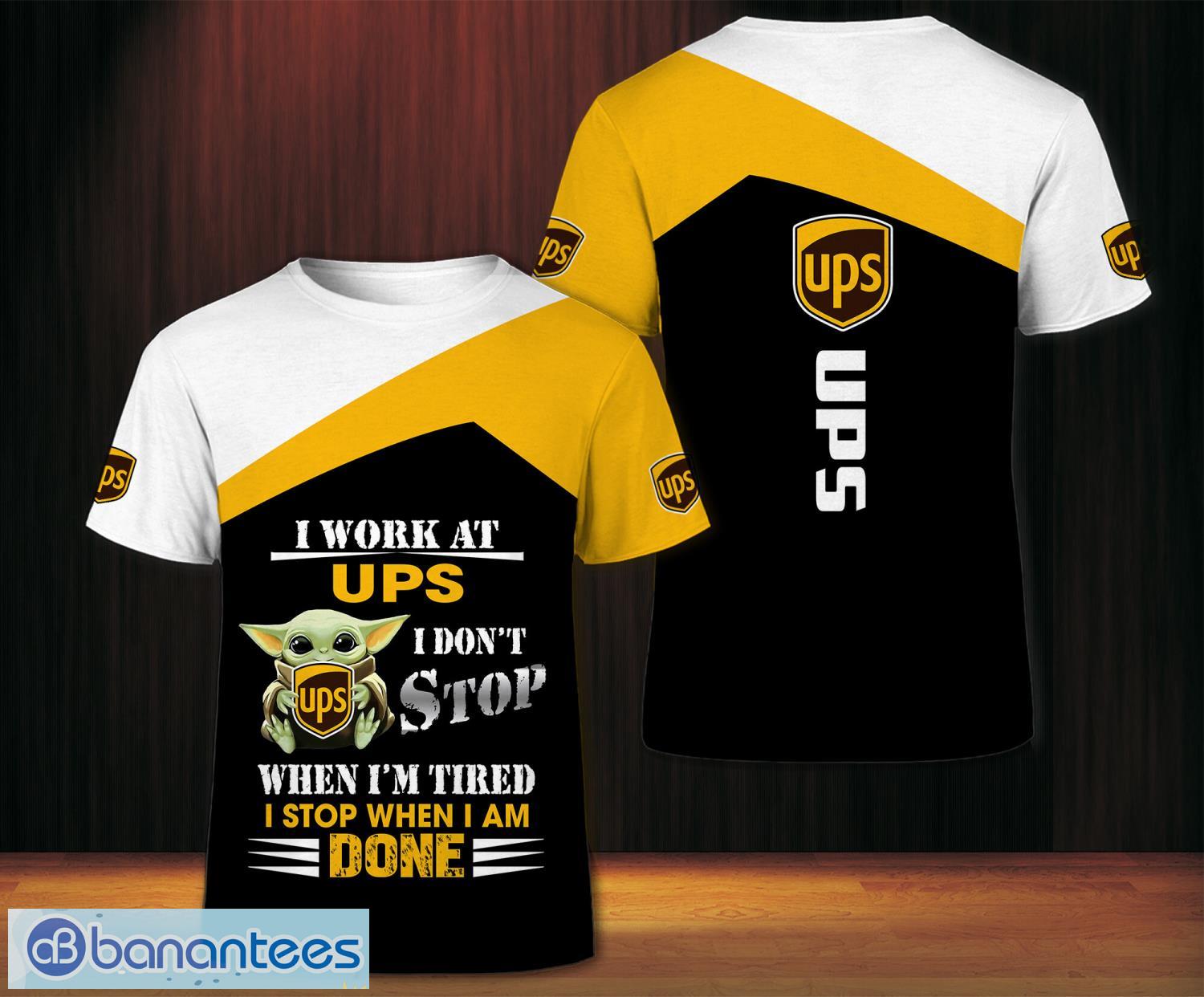 3d all over printed ups team 3d t shirt image 3D All Over Printed ups Team 3D T-Shirt Product Photo 1