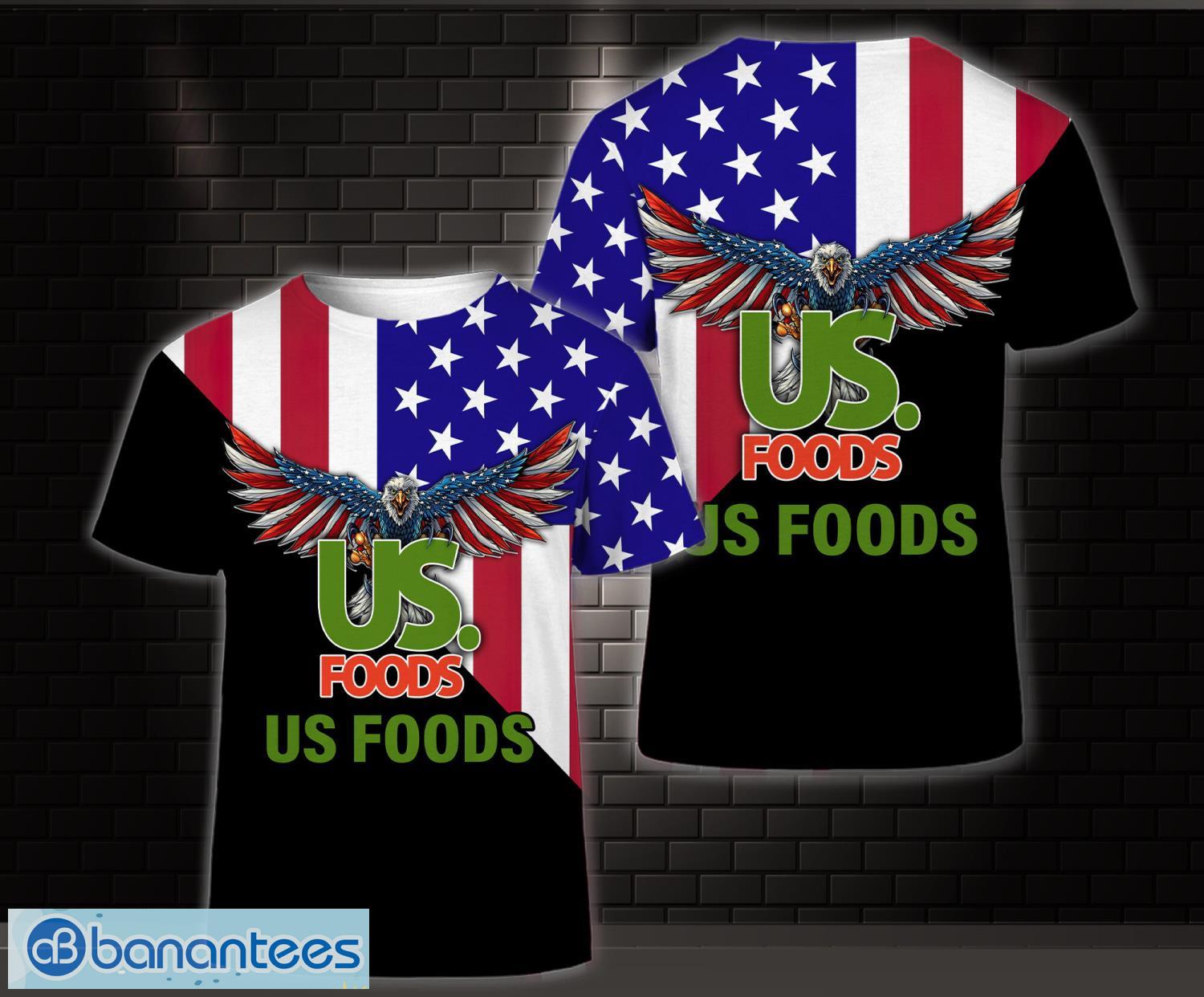 3d all over printed us foods limited 3d t shirt image 3D All Over Printed us foods Limited 3D T-Shirt Product Photo 1