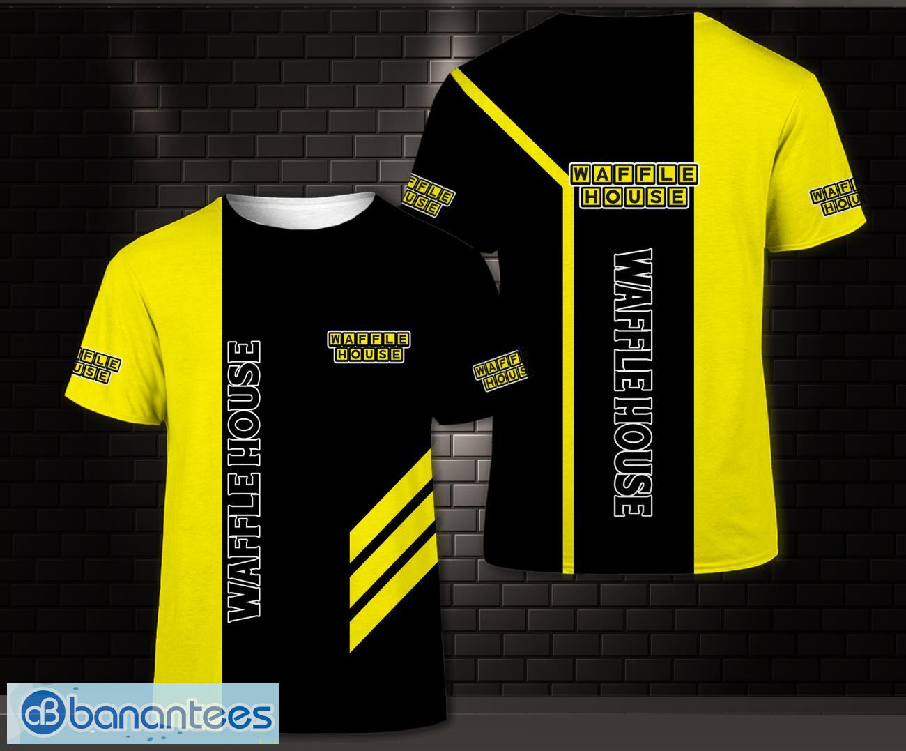 3d all over printed waffle house 3d t shirt all printed unisex shirt image 3D All Over Printed Waffle House 3D T-Shirt All Printed Unisex Shirt Product Photo 1