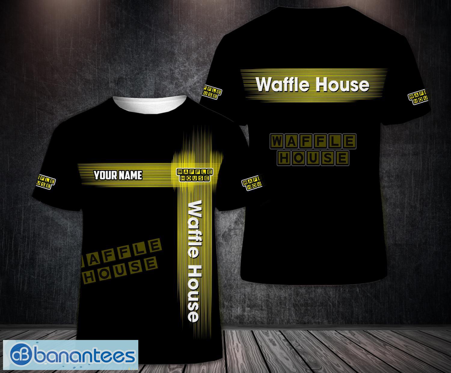 3d all over printed waffle house limited 3d t shirt custom name image 3D All Over Printed waffle house Limited 3D T-Shirt Custom Name Product Photo 1