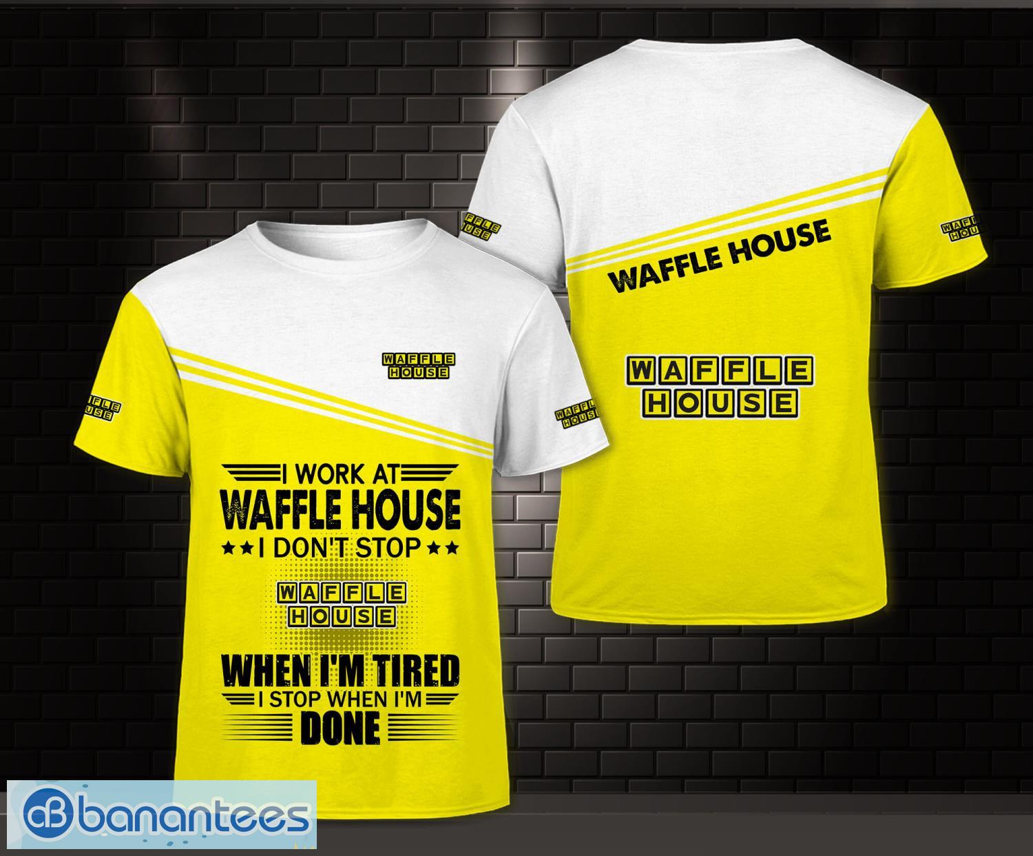 3d all over printed waffle house limited 3d t shirt image 3D All Over Printed waffle house Limited 3D T-Shirt Product Photo 1