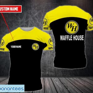 3D All Over Printed waffle house Logo Brand 3D T-Shirt Uniform Custom Name Product Photo 1