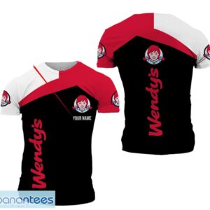 3D All Over Printed Wendy's Logo 3D T-Shirt For Fans Product Photo 1