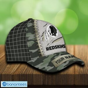 Washington Redskin 3D Hat And Cap Beach Design Camo Green For Fans Gift Custom Name - Washington Redskin 3D Hat And Cap Camo_4