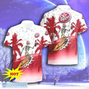 Dr Pepper Skull Hawaiian Shirt & Short For Men Women Product Photo 1