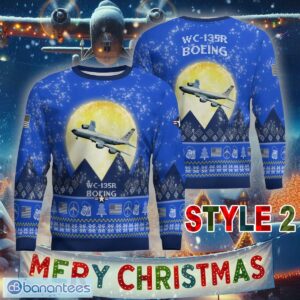 Aircraft Moonight Boeing WC-135R WC135R Ugly Christmas Sweater Gift For Men And Women - Boeing WC-135R WC135R Aircraft Moonlight Ugly Christmas Sweater_16