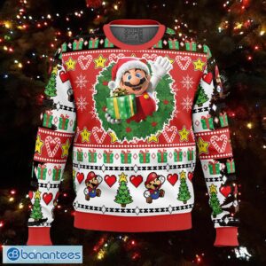 Christmas Mario Mario Bros Myrrh Knitted Xmas Sweater Gift For Men And Women - Christmas Mario Mario Bros Ugly Christmas Sweater Photo_1