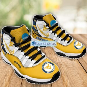 West Virginia Mountaineers Air Jordan 11 Sneakers Custom Name Special Shoes For Fans Product Photo 3