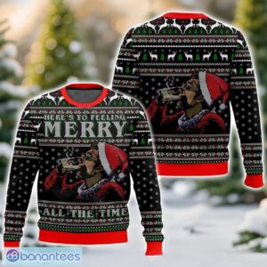 Here’s To Feeling Merry All The Time Cosmo Kramer Seinfeld Ugly Christmas Sweater For Men And Women Christmas Holiday Gift - Here’s To Feeling Merry All The Time Cosmo Kramer Seinfeld Ugly Sweater-3