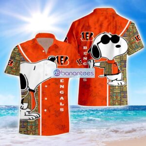 Cincinnati Bengals Hawaiian Shirt Snoopy NFL Fans Beach Shirt Product Photo 1
