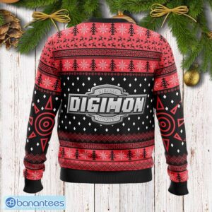 Wargreymon Digimon Knitwear Ugly Christmas Sweater Gift For Men And Women - Wargreymon Digimon Ugly Christmas Sweater Photo_2