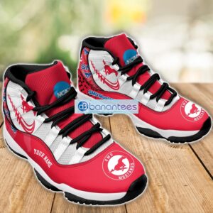 SMU Mustangs Air Jordan 11 Sneakers Custom Name Special Shoes For Fans Product Photo 3