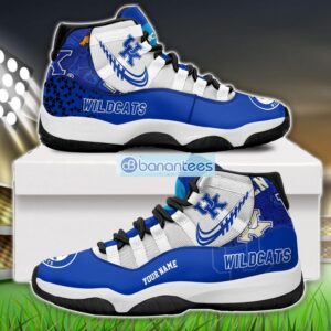 Kentucky Wildcats Air Jordan 11 Sneakers Custom Name Special Shoes For Fans Product Photo 1