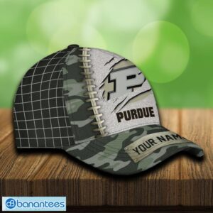 Purdue Boilermakers 3D Hat And Cap Beach Design Camo Green For Fans Gift Custom Name - Purdue Boilermakers 3D Hat And Cap Camo_4