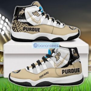 Purdue Boilermakers Air Jordan 11 Sneakers Custom Name Special Shoes For Fans Product Photo 1