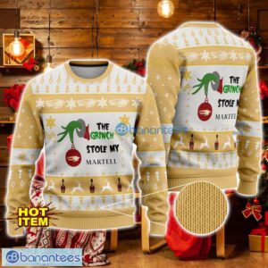 Grinch Stole Martell Cognac AOP Ugly Christmas Sweater Christmas Gift Gift For Family Product Photo 1