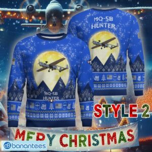 Aircraft Moonight MQ-5B Hunter MQ5B Knitted Christmas Sweater AOP Gift For Adult - MQ-5B Hunter MQ5B Aircraft Moonlight Ugly Christmas Sweater_16