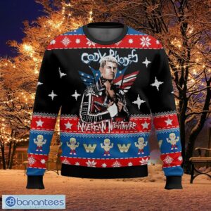 Cody Rhodes WWE Christmas Ugly Sweater Skiing Ugly Christmas Sweater Gift For Adult - Cody Rhodes WWE Christmas Ugly Sweater Photo_1