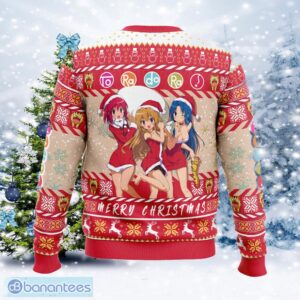 Christmas Girls Toradora! Manger Ugly Christmas 3D Sweater Gift For Adult - Christmas Girls Toradora! Ugly Christmas Sweater Photo_2