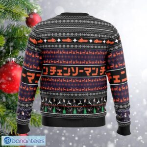 You Make It Feel Like Christmas Chainsaw Man Seasonal Knitted Christmas Sweater Gift For Adult - You Make It Feel Like Christmas Chainsaw Man Ugly Christmas Sweater Photo_2