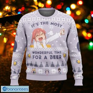 It’s The Most Wonderful Time For A Beer Miss Kobayashi’s Dragon Maid Donkey Ugly Christmas Sweater Gift For Men And Women - It’s The Most Wonderful Time For A Beer Miss Kobayashi’s Dragon Maid Ugly Christmas Sweater Photo_1