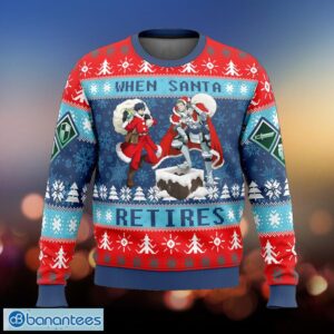 When Santa Retires Log Horizon Embroider Ugly Christmas Sweater Gift For Men And Women - When Santa Retires Log Horizon Ugly Christmas Sweater Photo_1