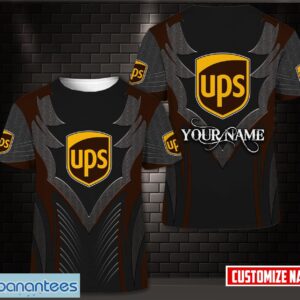 3D All Over Printed ups Limited 3D T-Shirt Custom Name Product Photo 1