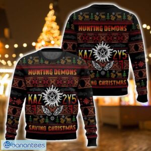 Hunting Demons Saving Christmas Kaz 2y5 Supernatural Ugly Christmas Sweater 3D All Printed Sweater Christmas Gift Product Photo 1