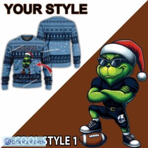 CFL Toronto Argonauts Grinch Style Ugly Christmas Sweater Gift For Adult - CFL Toronto Argonauts New Grinch Ugly Christmas Sweater Photo 2