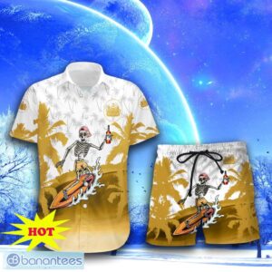 Canadian Club Skull Hawaiian Shirt & Short For Men Women Product Photo 2