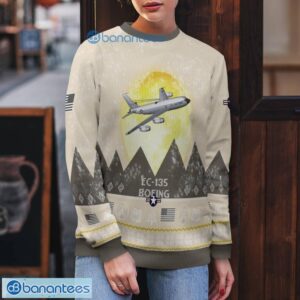 Boeing EC-135 EC135 All Printed Aircraft Moonlight Ugly Christmas Sweater Christmas Gift Product Photo 5