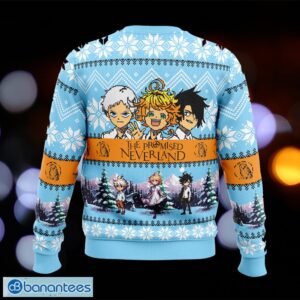 White Christmas The Promised Neverland Woven Ugly Xmas Sweater Gift For Men And Women - White Christmas The Promised Neverland Ugly Christmas Sweater Photo_2