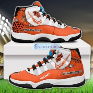 Oklahoma State Cowboys Air Jordan 11 Sneakers Custom Name Special Shoes For Fans Product Photo 1