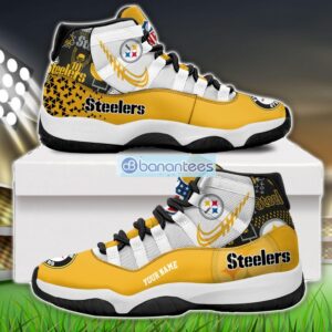 Pittsburgh Steelers Air Jordan 11 Sneakers Custom Name Special Shoes For Fans Product Photo 1