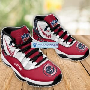 Houston Texans Air Jordan 11 Sneakers Custom Name Special Shoes For Fans Product Photo 3