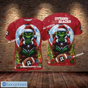 CFL Ottawa RedBlacks King Grinch Christmas 3D Hoodie, Tshirt, Sweater AOP - CFL Ottawa RedBlacks King Grinch Christmas 3D Hoodie, Tshirt, Sweater AOP Photo 2