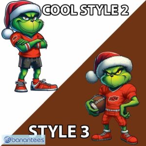 NCAA Oklahoma State Cowboys Player Grinch Ugly Xmas 3D Sweater Gift Holidays - NCAA Oklahoma State Cowboys New Grinch Ugly Christmas Sweater Photo 3