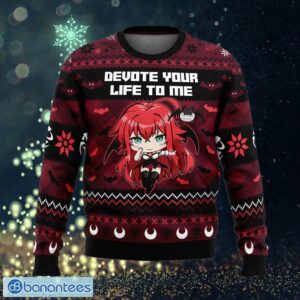 Devote Your Life To Me High School DxD Presents Ugly Christmas Sweater Gift Holidays - Devote Your Life To Me High School DxD Ugly Christmas Sweater Photo_1