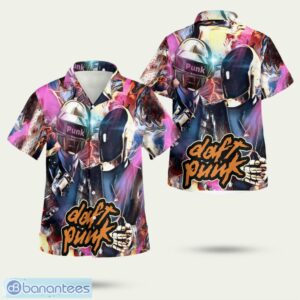 Daft Punk Helmet 3D Hawaiian Shirt Summer Style Gift Product Photo 1