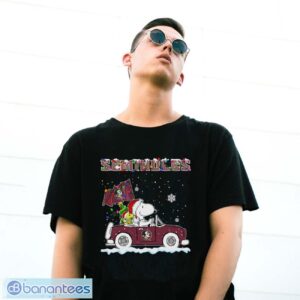 Florida State Seminoles Snoopy And Woodstock Driving Car Cute Snoopy Limited Edition Shirt - G500 Gildan T-Shirt