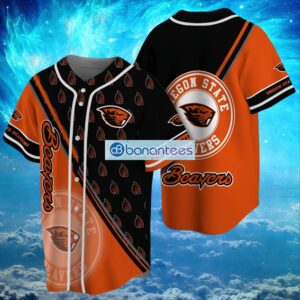 NCAA Oregon State Beavers Logo Design Baseball Jersey Shirt Gifts For Fans Shirt Full Print Product Photo 1
