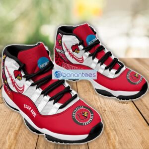 Louisville Cardinals Air Jordan 11 Sneakers Custom Name Special Shoes For Fans Product Photo 3