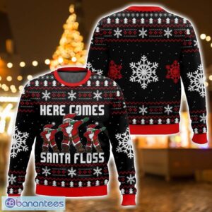 Here Comes Santa Floss Santa Claus Ugly Christmas Sweater For Men And Women Christmas Holiday Gift - Here Comes Santa Floss Santa Claus Ugly Sweater-3