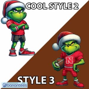 NCAA Nebraska Cornhuskers Player Grinch Ugly Xmas Sweater Gift Holidays - NCAA Nebraska Cornhuskers New Grinch Ugly Christmas Sweater Photo 3